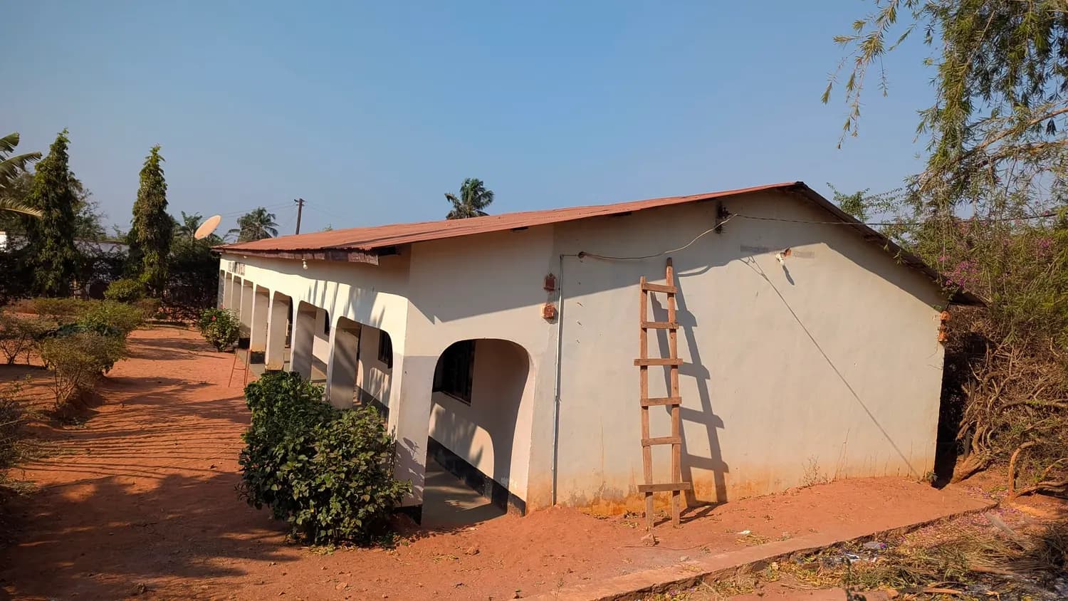 Current proposed location for sanitation facilities